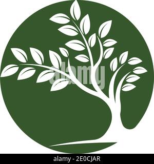 Tree logo template vector icon illustration Stock Vector