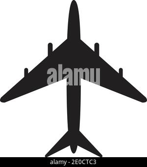 Airplane logo Template vector illustration icon design Plane Icon Vector. Stock Vector