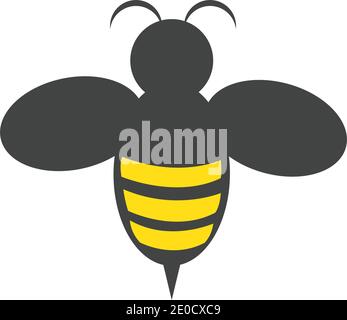 Bee logo vector icon illustration Stock Vector