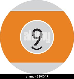 Billiard logo template vector icon design - Vector billiard balls icon Vector illustration design template - Vector Stock Vector