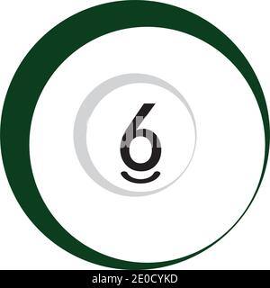Billiard logo template vector icon design - Vector billiard balls icon Vector illustration design template - Vector Stock Vector