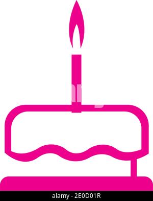 Birthday cake icon. Cartoon of birthday cake vector icon for web design ...