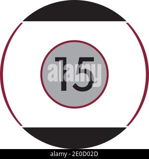 Billiard logo template vector icon design - Vector billiard balls icon Vector illustration design template - Vector Stock Vector