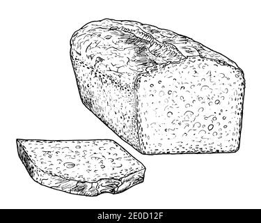 Bread Sketch Style Vector Illustration Stock Vector - Illustration of bake,  bakery: 66123965