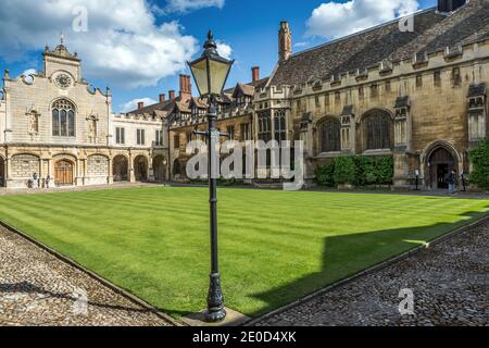 The Old Court in Peterhouse College, part of the University of Cambridge, England, UK Stock Photo