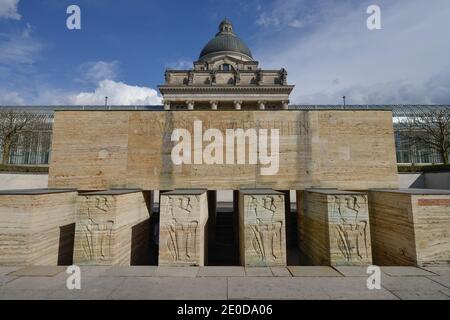 Kriegerdenkmal, Bayerische Staatskanzlei, Franz-Josef-Strauß-Ring, Muenchen, Bayern, Deutschland Stock Photo