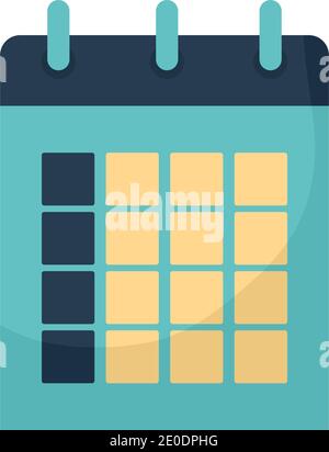calender with a blue color Stock Vector