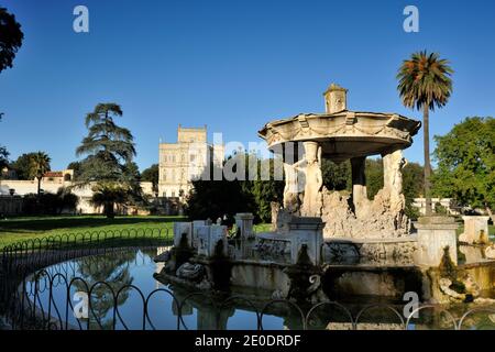 Italy, Rome, Villa Doria Pamphilj, fountain Stock Photo