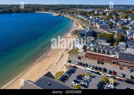 Stacy Boulevard, Pavilion Beach, Gloucester, MA, USA Stock Photo