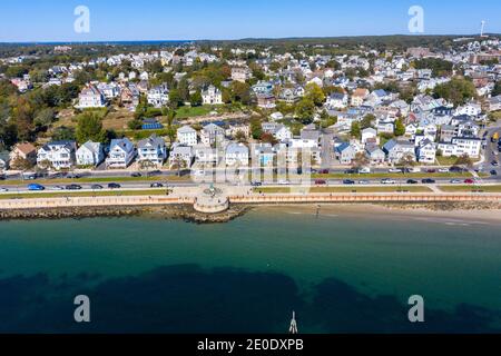 Stacy Boulevard, Pavilion Beach, Gloucester, MA, USA Stock Photo