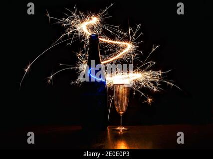 Have a Sparkling New Year! Stock Photo