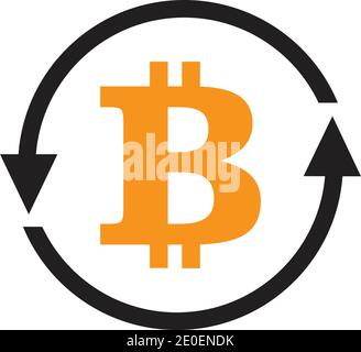 Bitcoin icon vector illustration design Stock Vector
