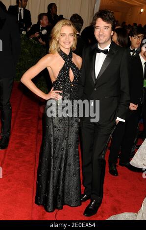 Natalia Vodianova and her boyfriend Antoine Arnault attending the 'Schiaparelli and Prada: Impossible Conversations' Costume Institute Gala at the Metropolitan Museum of Art in New York on May 07, 2012. Photo by Graylock/ABACAUSA.COM Stock Photo