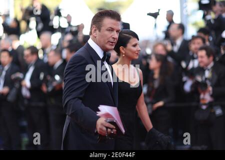 Alec Baldwin, Hilaria Thomas arriving for the opening ceremony and Moonrise Kingdom screening as part of the 65th Cannes International Film Festival, at the Palais des Festivals in Cannes, southern France on May 16, 2012. Photo by Frederic Nebinger/ABACAPRESS.COM Stock Photo