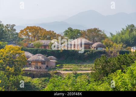 Typical farm houses at yangdong folk village in Republic fo Korea Stock ...