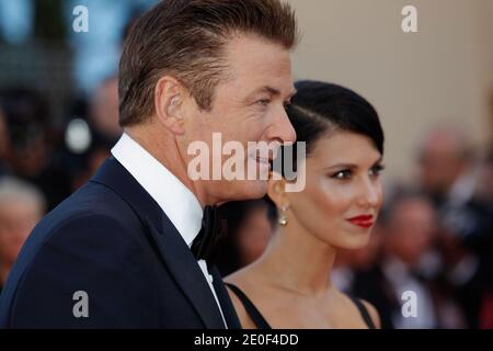 Alec Baldwin, Hilaria Thomas arriving for the opening ceremony and Moonrise Kingdom screening as part of the 65th Cannes International Film Festival, at the Palais des Festivals in Cannes, southern France on May 16, 2012. Photo by Frederic Nebinger/ABACAPRESS.COM Stock Photo