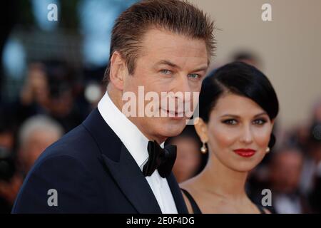 Alec Baldwin, Hilaria Thomas arriving for the opening ceremony and Moonrise Kingdom screening as part of the 65th Cannes International Film Festival, at the Palais des Festivals in Cannes, southern France on May 16, 2012. Photo by Frederic Nebinger/ABACAPRESS.COM Stock Photo