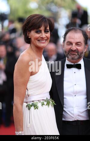 Ines de la Fressange, Denis Olivennes arriving at the Rust And Bone (De Rouille et D'Os) screening, as part of the 65th Cannes International Film Festival, at the Palais des Festivals in Cannes, southern France on May 17, 2012. Photo by Frederic Nebinger/ABACAPRESS.COM Stock Photo
