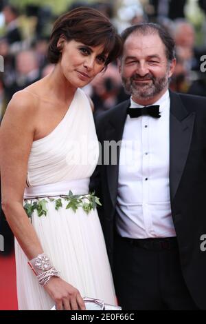 Ines de la Fressange, Denis Olivennes arriving at the Rust And Bone (De Rouille et D'Os) screening, as part of the 65th Cannes International Film Festival, at the Palais des Festivals in Cannes, southern France on May 17, 2012. Photo by Frederic Nebinger/ABACAPRESS.COM Stock Photo
