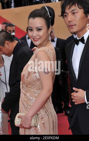 Hao Lei arriving at the Rust And Bone (De Rouille et D'Os) screening, as part of the 65th Cannes International Film Festival, at the Palais des Festivals in Cannes, southern France on May 17, 2012. Photo by Aurore Marechal/ABACAPRESS.COM Stock Photo