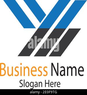 Business finance logo and symbols vector concept illustration Stock Vector