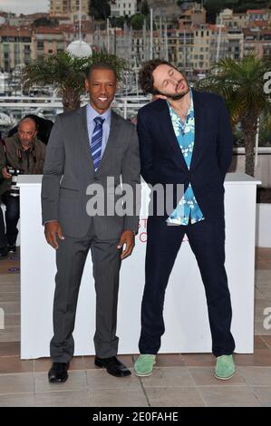 Actor Tory Kittles and actor Chris O'Dowd posing during the 'The Sapphires' photocall at the 65th Cannes film festival, in Cannes, southern France, on May 20, 2012. Photo by Aurore Marechal/ABACAPRESS.COM Stock Photo