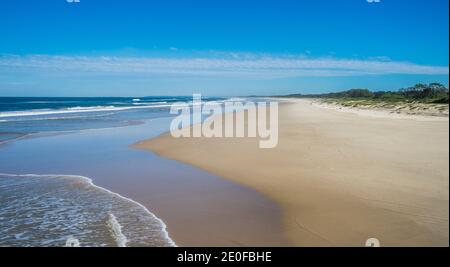 view of South Ballina Beach, Northern Rivers Region, North Coast of New South Wales, Australia Stock Photo