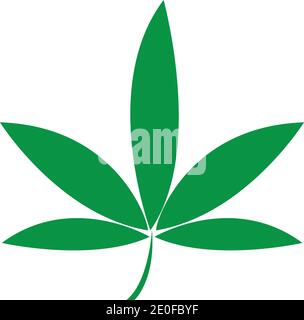 Cannabis leaf vector illustration icon design vector cannabis or marijuana icon logo for medical or pharmacy industry Stock Vector
