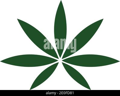 Cannabis leaf vector illustration icon design vector cannabis or marijuana icon logo for medical or pharmacy industry Stock Vector