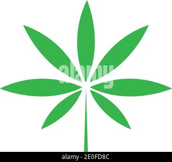 Cannabis leaf vector illustration icon design vector cannabis or marijuana icon logo for medical or pharmacy industry Stock Vector