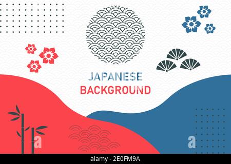 Abstract geometric background in japanese style Stock Vector