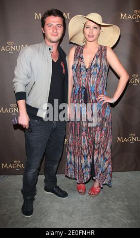 (L-R) Sergio Do Vale and Lila Salet attending the Magnum Cafe Ephemere opening party in Paris France on May 29, 2012. Photo by Marco Vitchi/ABACAPRESS.COM Stock Photo