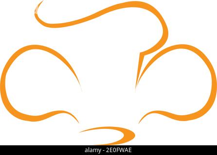 hat chef logo template vector illustration Stock Vector