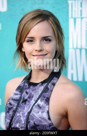 Emma Watson attends the 2012 MTV Movie Awards held at the Gibson ...