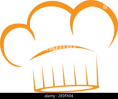hat chef logo template vector illustration Stock Vector