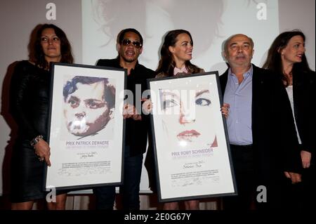 Berenice Bejo, Karole Rocher, Joey Starr and Gerard Jugnot attending the Romy Schneider And Patrick Dewaere Awards 2012 held at the Shangri-La Hotel in Paris, France on June 11, 2012. Photo by Nicolas Genin/ABACAPRESS.COM Stock Photo