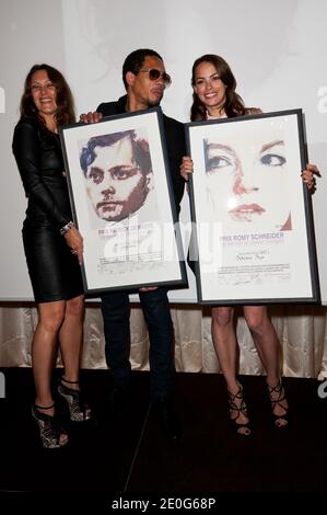 Berenice Bejo, Karole Rocher and Joey Starr attending the Romy Schneider And Patrick Dewaere Awards 2012 held at the Shangri-La Hotel in Paris, France on June 11, 2012. Photo by Nicolas Genin/ABACAPRESS.COM Stock Photo