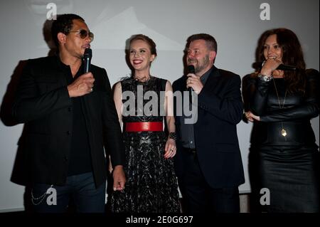 Joey Starr and Karole Rocher attending the Romy Schneider And Patrick Dewaere Awards 2012 held at the Shangri-La Hotel in Paris, France on June 11, 2012. Photo by Nicolas Genin/ABACAPRESS.COM Stock Photo