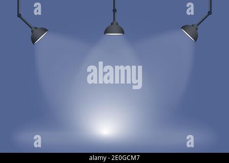 Modern spot light background flat design Stock Vector