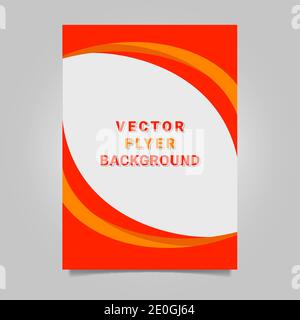 Vector Wavy flyer vector background Stock Vector