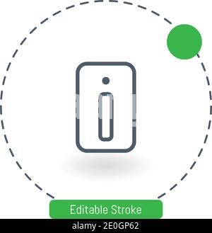 mac pro vector icon editable stroke outline icons for web and mobile Stock Vector