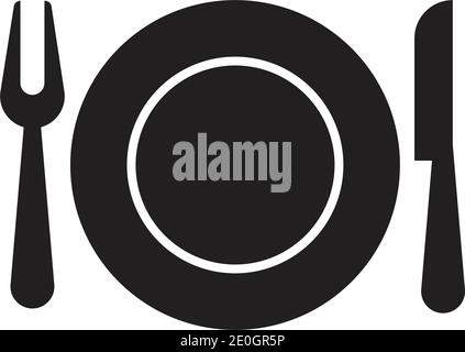 Cutlery vector icon illustration sign Cutlery and Kitchen Set Icon Design Template Stock Vector