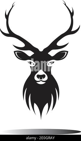 Deer Logo Template vector icon illustration design Stock Vector