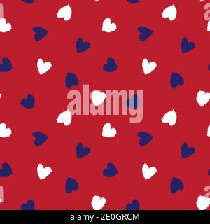 Christmas Heart shaped brush stroke seamless pattern background for fashion  textiles, graphics Stock Photo - Alamy