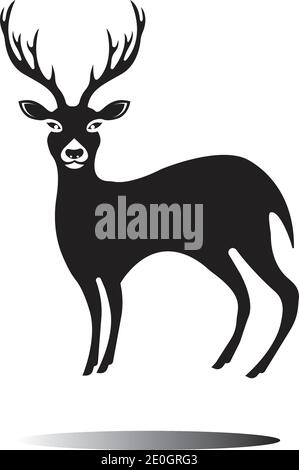 Deer Logo Template vector icon illustration design Stock Vector