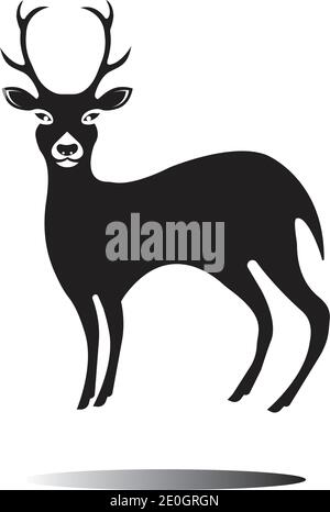 Deer Logo Template vector icon illustration design Stock Vector