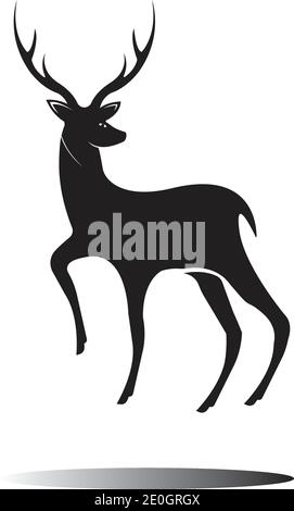 Deer Logo Template vector icon illustration design Stock Vector