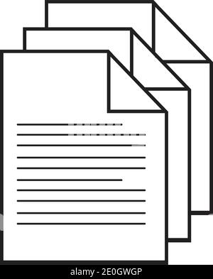 Documents icon stock vector illustration flat design Stock Vector