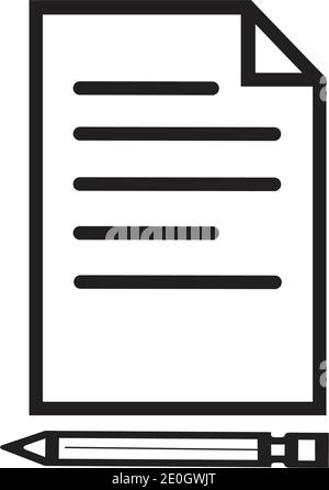 Documents icon stock vector illustration flat design Stock Vector