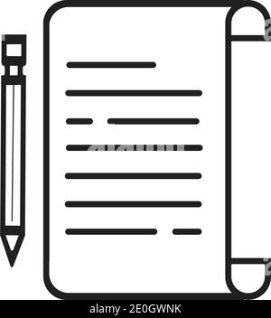 Documents icon stock vector illustration flat design Stock Vector